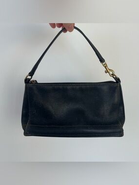 Coach Black Leather Mini Bag